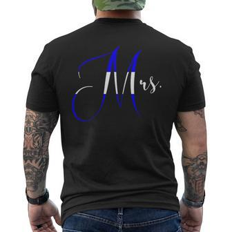 Mrs Thin White Emt Men's T-shirt Back Print | Mazezy