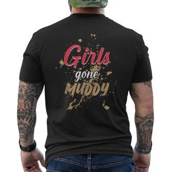 Mud Run Princess Girls Gone Muddy Team Girls Atv Men's T-shirt Back Print - Seseable