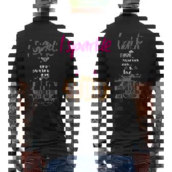 Mud Run Princess I Sparkle Even In Mud Atv Mens Back Print T-shirt - Thegiftio