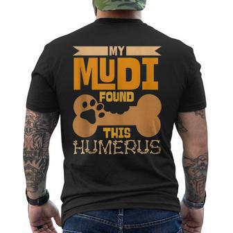 My Mudi Found This Humerus Classic Bone Lover Dog Breed Men's T-shirt Back Print - Monsterry DE