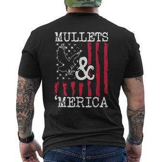 Mullet T Mullets And Merica Men Men's T-shirt Back Print - Monsterry DE