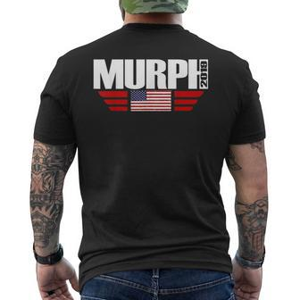 Murph Workout Challenge Memmorial Day Veteran Dad 2019 Men's T-shirt Back Print - Monsterry