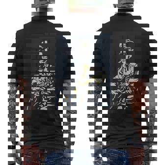 Música Retro Blues Hombre Toca Guitarra Jazz Camiseta Hombre Estampado Espalda - Regaloses