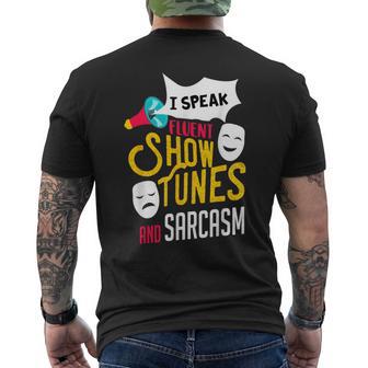 Musical Theater Quote Show Tunes Actor Graphic Drama Acting Men's T-shirt Back Print - Monsterry UK