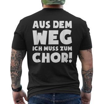 Muss Zum Chor T-Shirt mit Rückendruck - Seseable