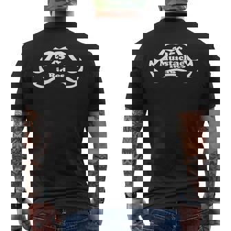 Mustache Rides Saying Sarcastic Novelty Humor Mens Back Print T-shirt - Thegiftio UK
