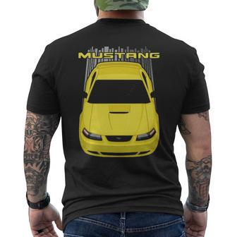Mustang Gt 1999 To 2004 Sn95 New Edge Yellow Mens Back Print T-shirt - Thegiftio UK