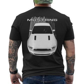 Mustang Gt 2013 To 2014 White Mens Back Print T-shirt - Thegiftio UK