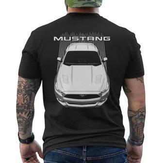 Mustang S550 Gt White Mens Back Print T-shirt - Thegiftio UK