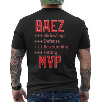 Mvp Baez El Mago Chicago Baseball Men's T-shirt Back Print - Monsterry