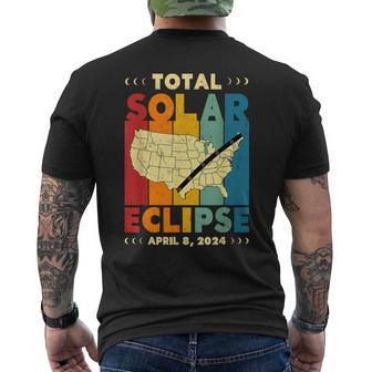 Mystical Solar Eclipse Cosmic Phenomenon Total Solar Men's T-shirt Back Print | Mazezy