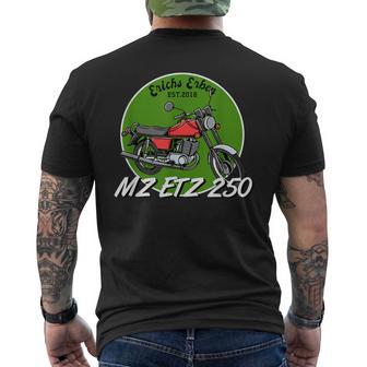 MZ ETZ 250 Vintage Motorrad Fan Kurzärmliges Herren-T-Kurzärmliges Herren-T-Shirt, Erich Ebner Edition - Seseable