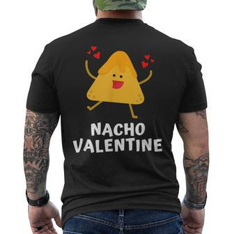 Nacho Valentine Anti Valentines Day Food Pun Mexican Men's T-shirt Back Print | Seseable CA