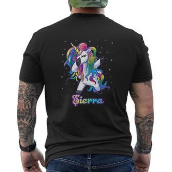 Name Personalized Custom Rainbow Unicorn Dabbing Mens Back Print T-shirt - Thegiftio UK