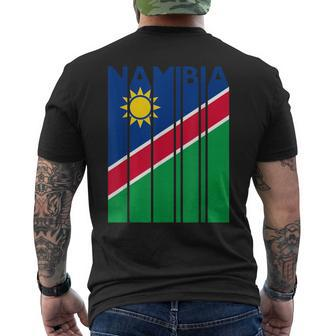 Namibian Flag Namibia Vintage Namibia T-Shirt mit Rückendruck - Seseable