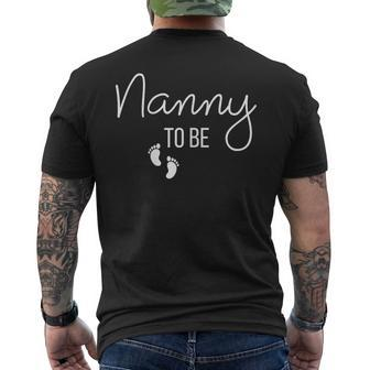 Nanny To Be I'm Going To Be A Nan Pregnancy Announcement Men's T-shirt Back Print - Thegiftio UK