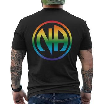 Narcotics Clean Sober Na Aa Recovery Proud Sobriety Lgbt Gay Men's T-shirt Back Print - Monsterry