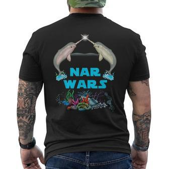 Narwhal Nar Wars Under The Sea Men's T-shirt Back Print - Monsterry CA
