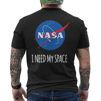 Nasa I Need My Space Men's T-shirt Back Print - Monsterry DE