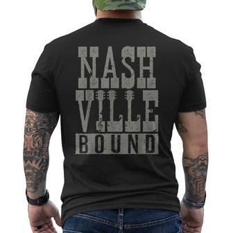 Nashville Bound Tennessee Country Music Men's T-shirt Back Print - Monsterry CA