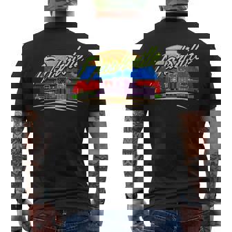 Nashville City Retrointage Nashville Tennessee Tn Camiseta Hombre Estampado Espalda - Regaloses