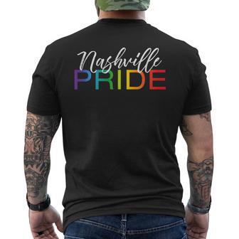 Nashville Pride Cute Gay Pride Month Men's T-shirt Back Print - Monsterry