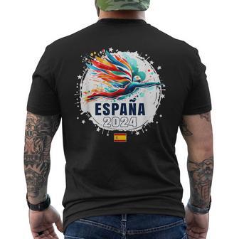 Natación España 2024 Juegos Españoles Deportes De Equipo 2024 Camiseta Hombre Estampado Espalda - Regaloses