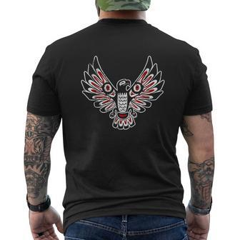 Native American Thunderbird Powerful Bird Symbol Mens Back Print T-shirt - Seseable