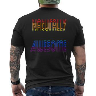 Naturally Awesome Men's T-shirt Back Print - Monsterry CA
