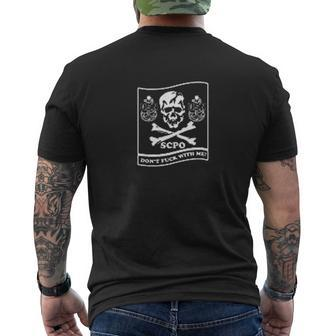 Navy Senior Chief Mens Back Print T-shirt - Seseable