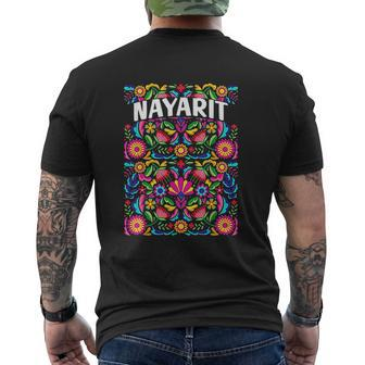 Nayarit Flores Mens Back Print T-shirt - Thegiftio UK