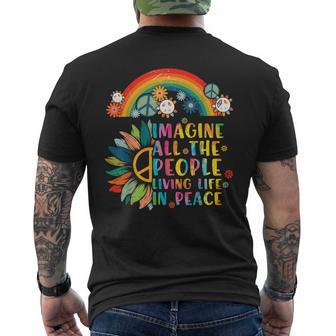 All You Need Is Love Tie Dye Peace Sign 60S 70S Peace Sign Men's T-shirt Back Print - Thegiftio UK