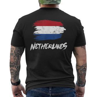 Netherlands Flag Netherlands Flag Holland Fan T-Shirt mit Rückendruck - Geschenkecke