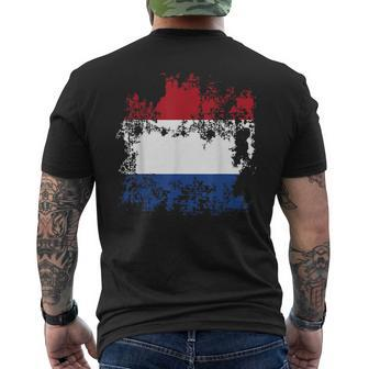 The Netherlands Holland Flag King's Day Holiday Men's T-shirt Back Print - Monsterry CA
