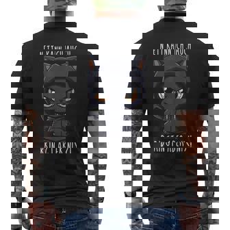 Nett Kann Ich Auch Bringt Aber Nix Witzige Katze Sarcasmus T-shirt imprimé au dos - Cadeauxyz