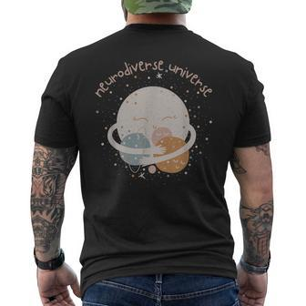 Neurodiverse Universe Inclusion Neurodivergent Adhd Men's T-shirt Back Print - Seseable