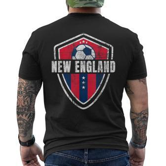 New England Soccer Jersey Ii Original Distressed Men's T-shirt Back Print - Monsterry AU