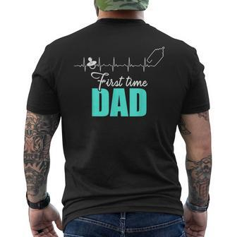 New First Time Dad To Be Heartbeat Daddy Men's T-shirt Back Print - Monsterry DE