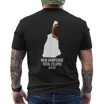 New Hampshire Eclipse Idea Men's New Hampshire Total Eclipse Men's T-shirt Back Print | Mazezy AU