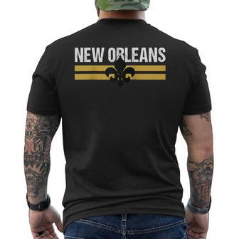 New Orleans Fleur-De-Lis 'Fleur-De-Lys Lily Icon New Orlean Men's T-shirt Back Print - Thegiftio UK