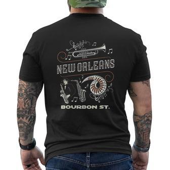 New Orleans Louisiana Jazz Festival Vintage Souvenir Mens Back Print T-shirt - Seseable