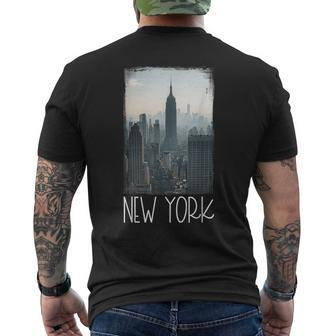New York City Skyline Nyc New York City Men's T-shirt Back Print - Monsterry CA