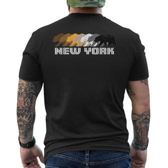 New York Gay Bear Distressed Men's T-shirt Back Print - Monsterry AU