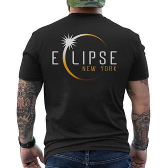 New York Total Solar Eclipse 2024 Totality April 8 Women Men's T-shirt Back Print - Thegiftio