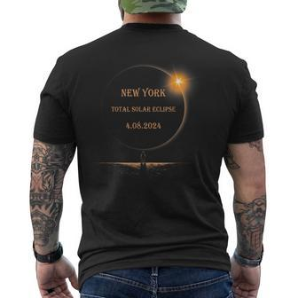 New York Totality Total Solar Eclipse April 8 2024 Men's T-shirt Back Print | Seseable CA