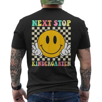 Next Stop Kindergarten Preschool Graduation Graduate 2024 Men's T-shirt Back Print - Seseable