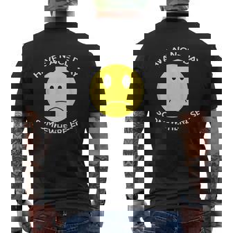 Have A Nice Day Somewhere Else Mens Back Print T-shirt - Thegiftio