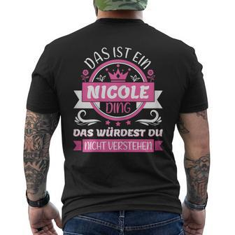 Nicole Name Name Name Day Das Ist Ein Nicole Ding T-Shirt mit Rückendruck - Seseable