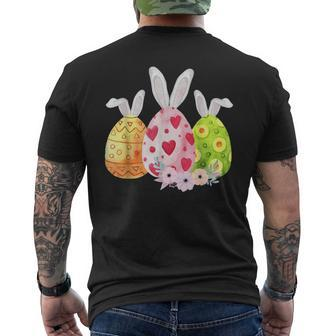 Niedliche Eier Ostern Tag Familie Matching Pyjama Ei Jagd T-Shirt mit Rückendruck - Seseable