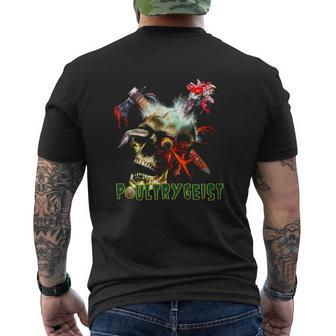 Night Of The Chicken Dead Mens Back Print T-shirt - Seseable